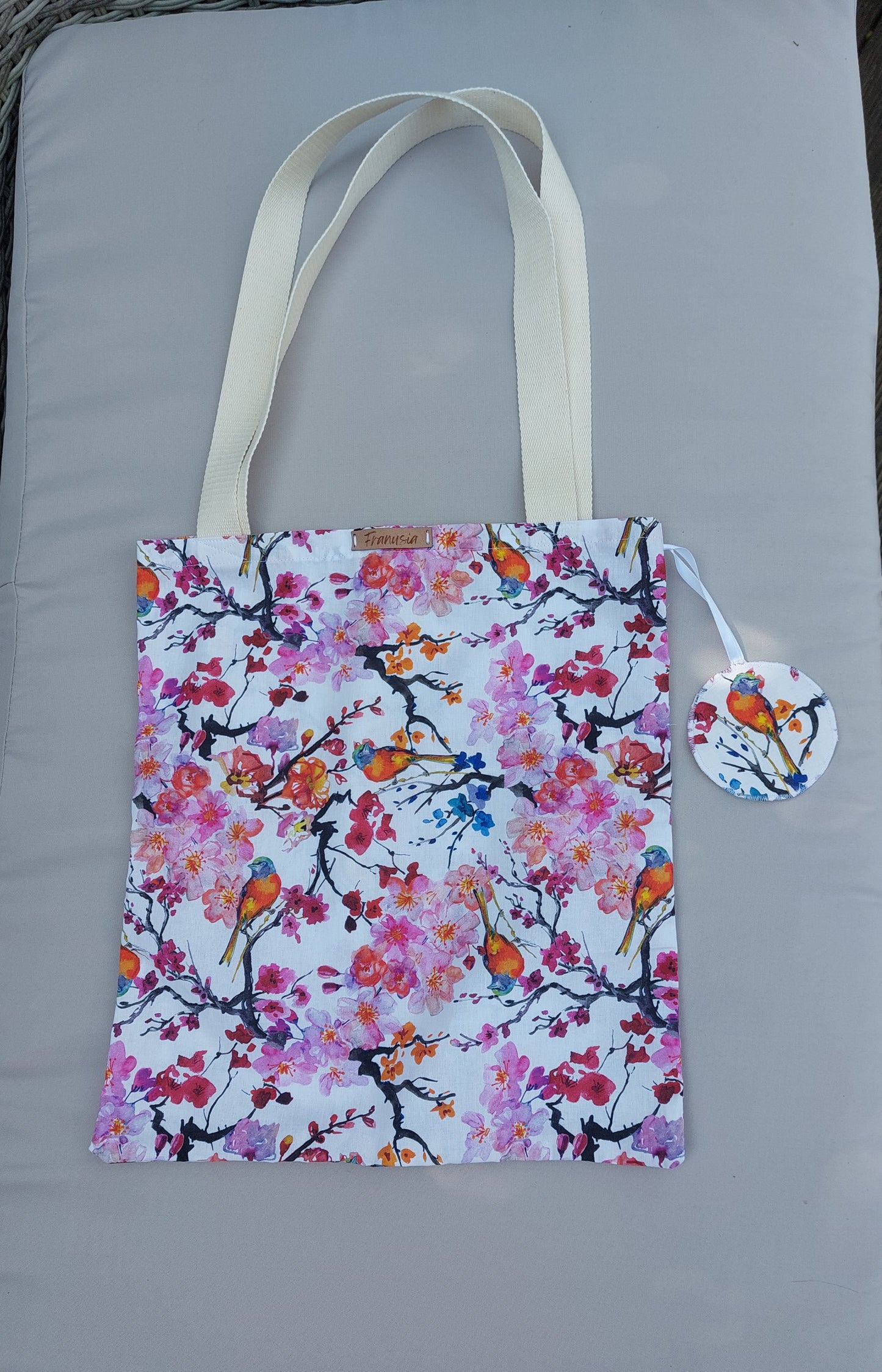Tote bag fleurs de cerisier