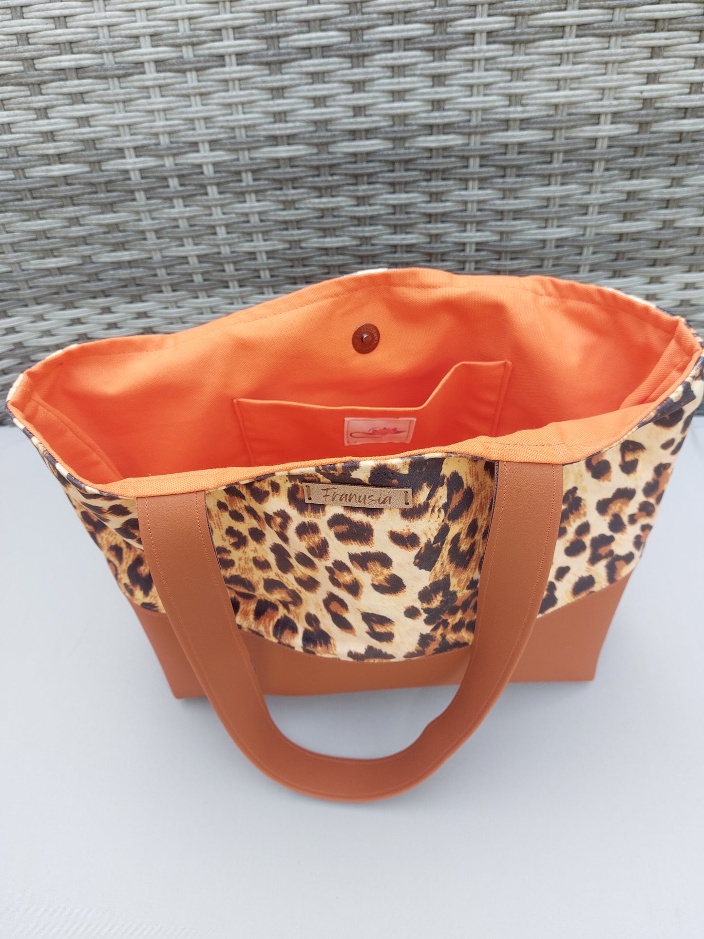 Sac cabas simili cuir