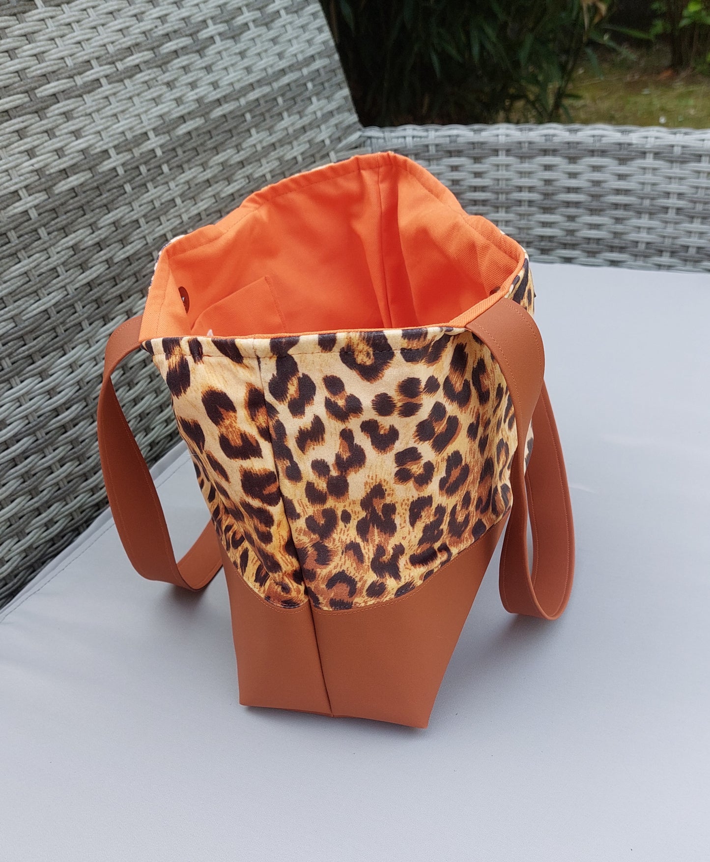 Sac cabas simili cuir