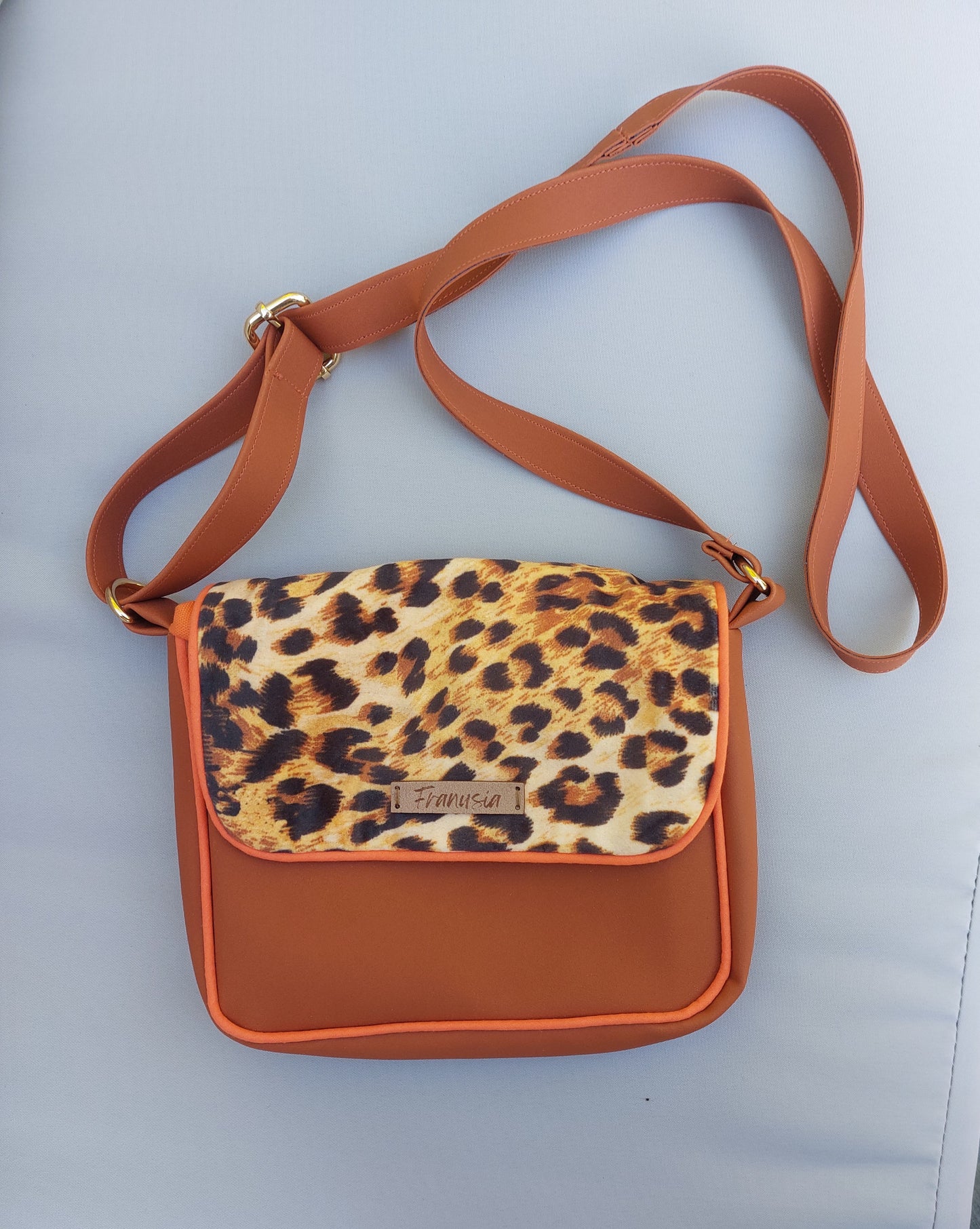 Sac à main bi-matière