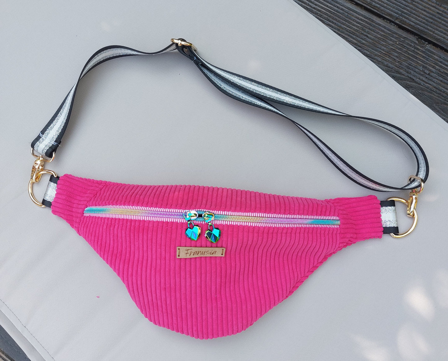 Sac banane velours