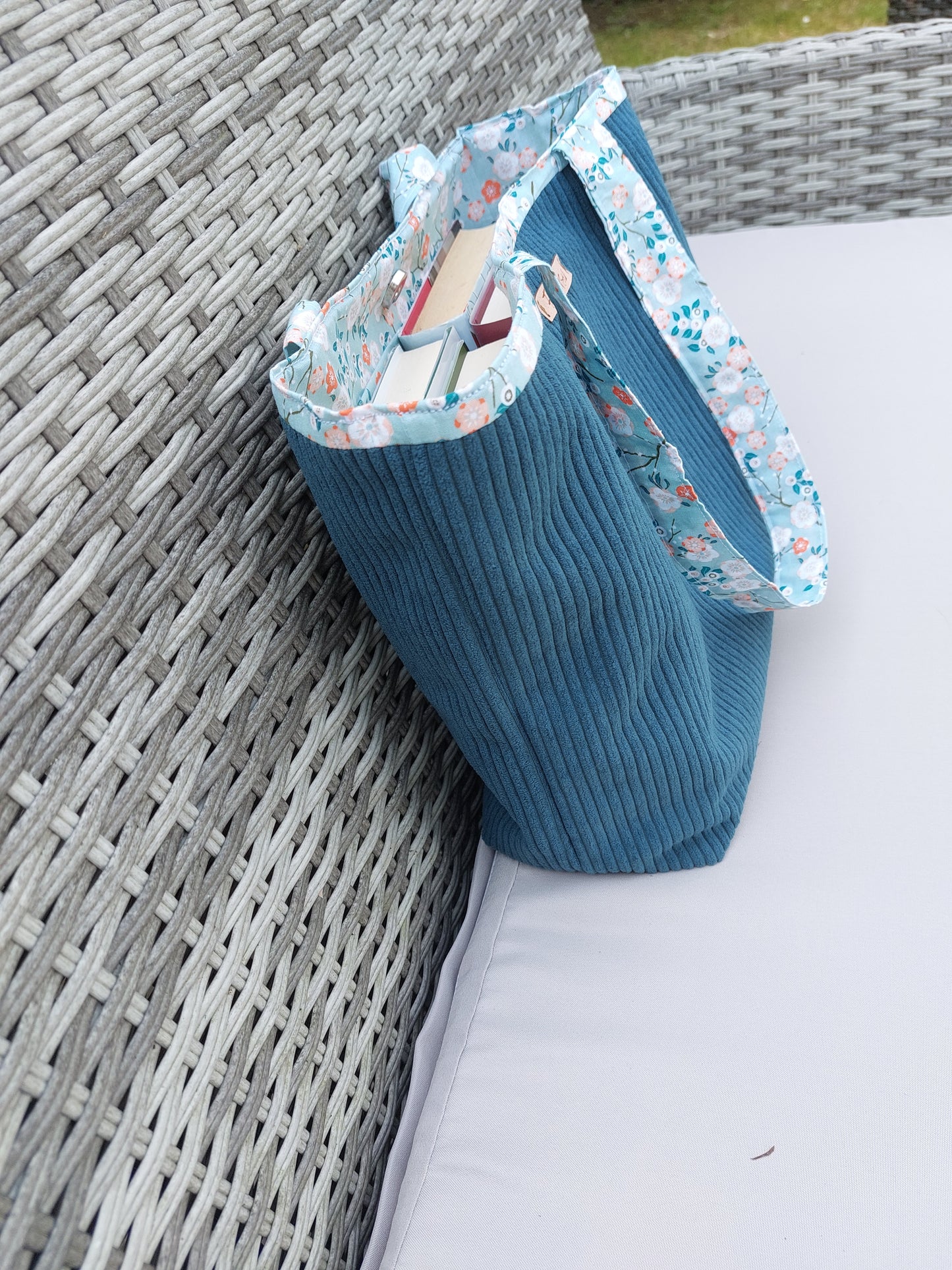 Sac cabas velours