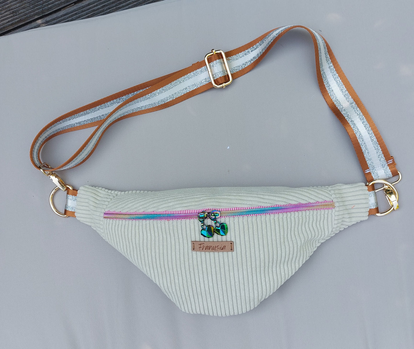 Sac banane velours